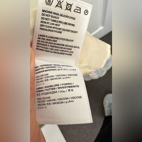 Rare‼️FARM Rio Tropical Print V-Neck Puff Sleeve Maxi Dress Fits Size XS or S - Picture 11 of 16